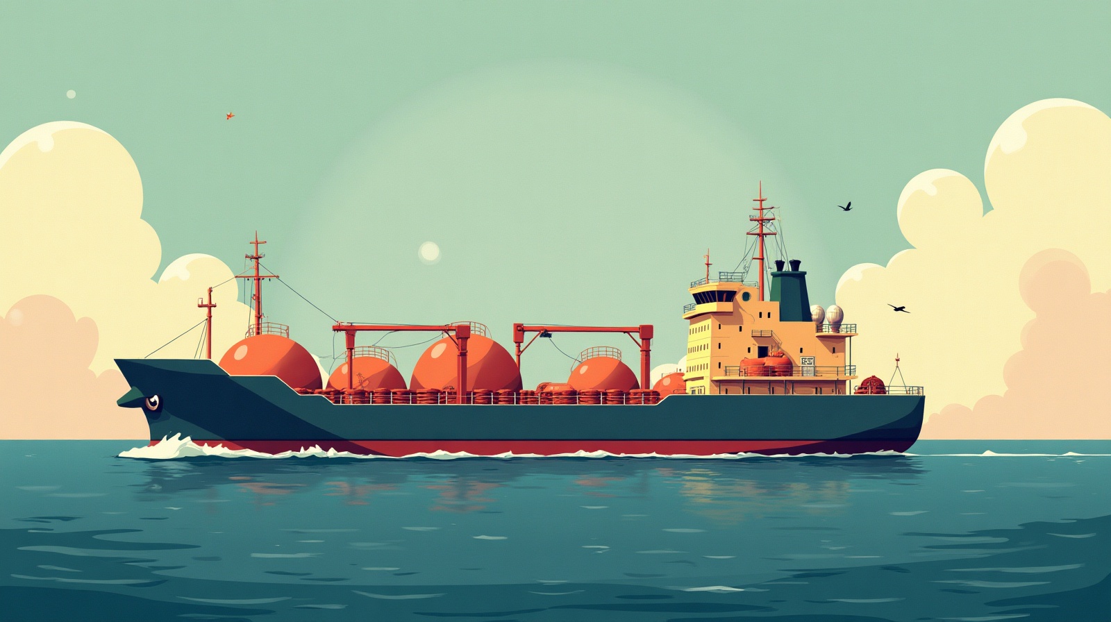 Editorial illustration: A new Houthi front and expanded Iranian attacks risk sinking Gulf nations’ choke-point workaround and widening shipping risks. After a nine-month pause.