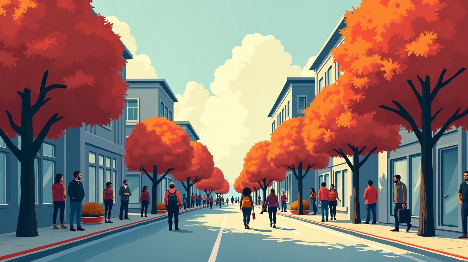 Editorial illustration: Flood of poll watchers.