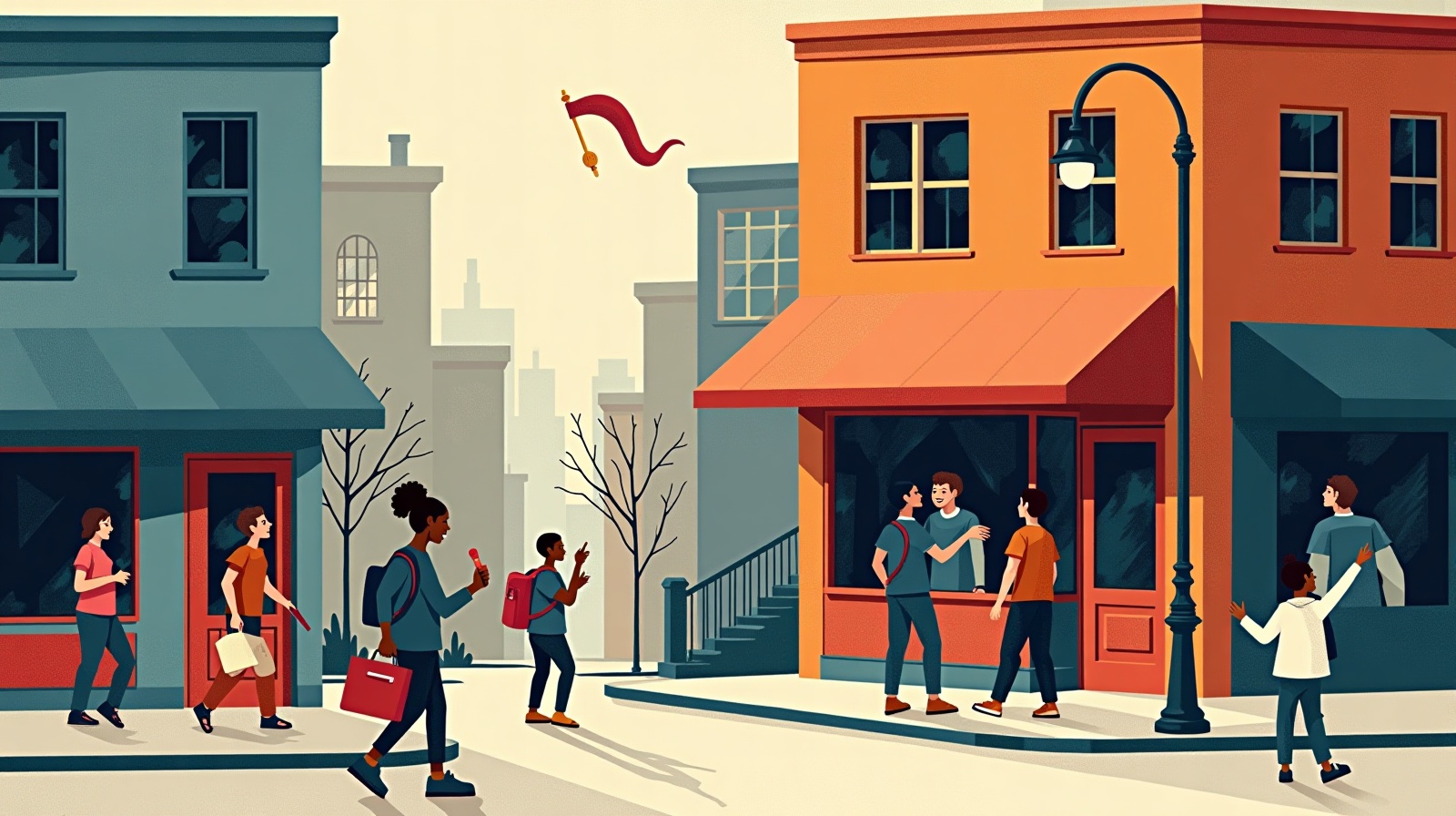 Editorial illustration: Students are anxious – and it’s no surprise.